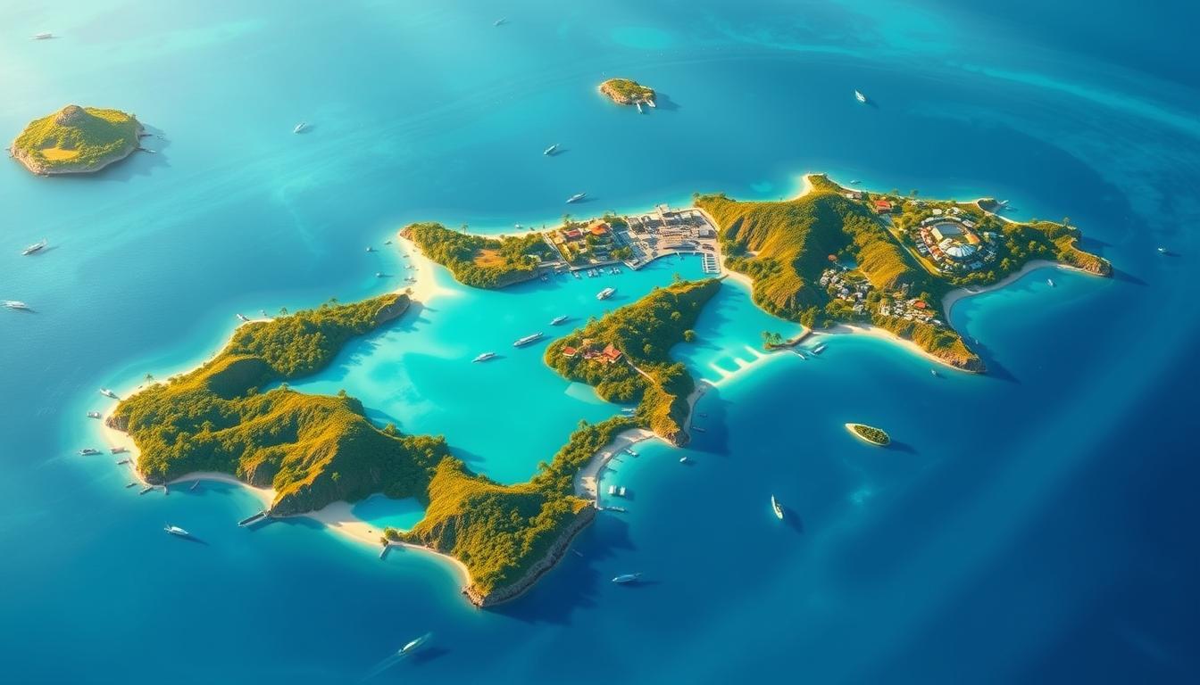 mustique caribbean map