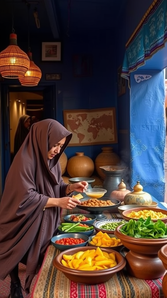 Cultural food experiences in Morocco
