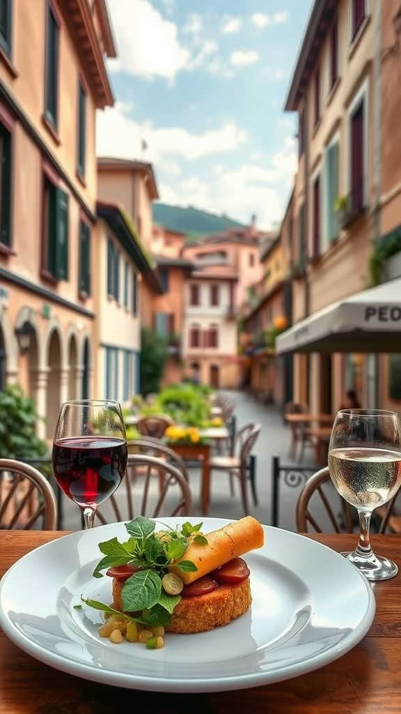 Gourmet travel itinerary for Italy