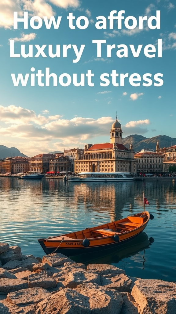How to afford luxury travel without stress