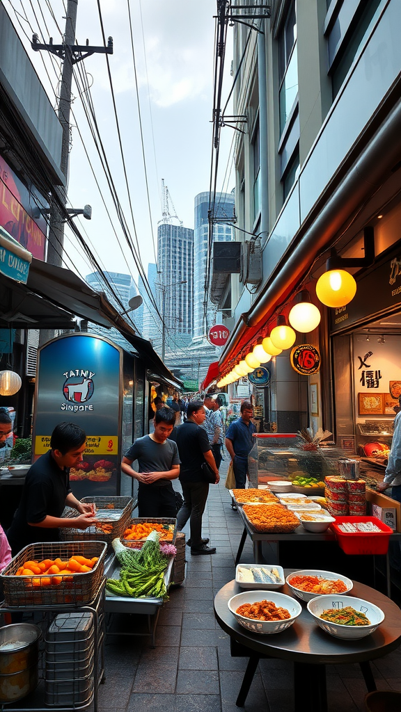 Street food vs. fine dining in Singapore