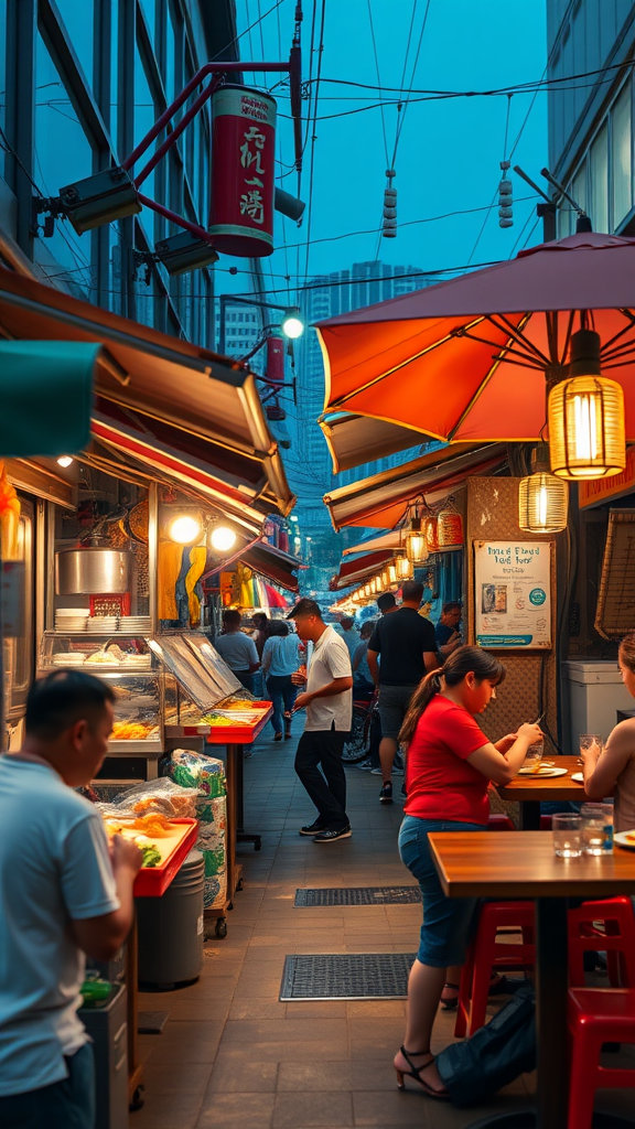 Street food vs. fine dining in Singapore