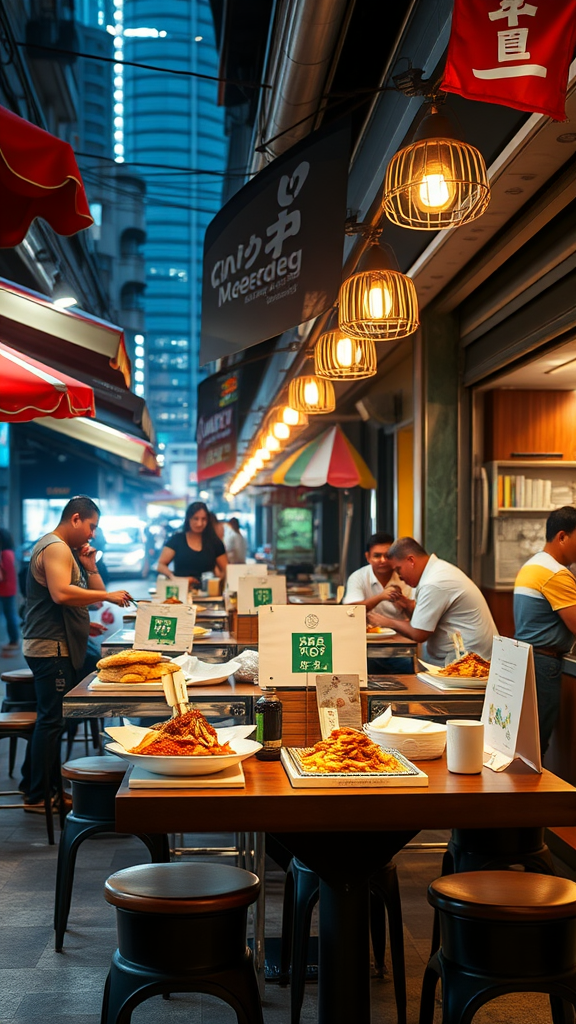 Street food vs. fine dining in Singapore