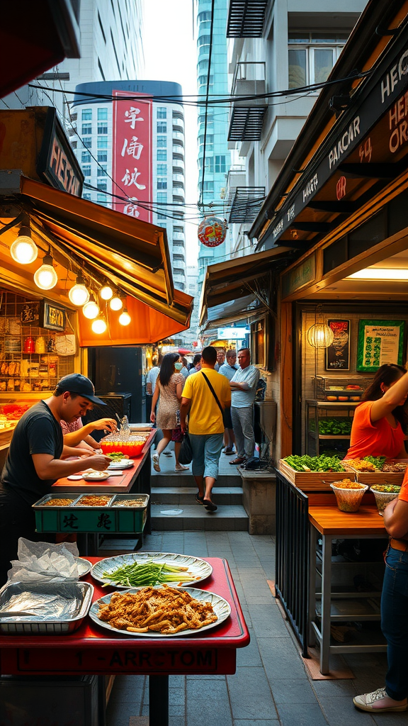 Street food vs. fine dining in Singapore