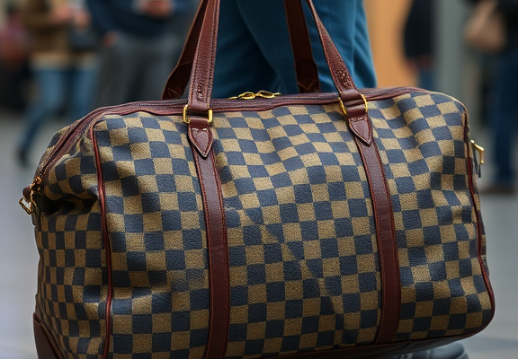 large checked bag