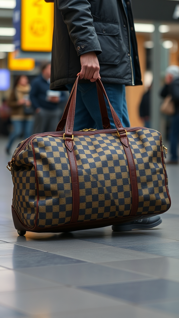 large checked bag