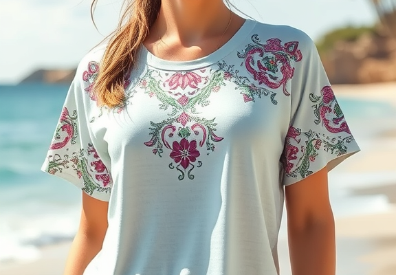 AUTOMET Women’s Summer T-Shirt – Beach Vacation & Spring Business Casual Top with Workout Boho Style