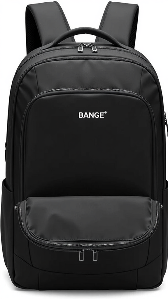 BANGE Business Travel Backpack – Waterproof 15.6″ Laptop Commuter Bag with 180° Opening