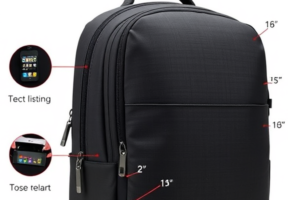 BANGE Oxford Waterproof Backpack – Fits 15.6″ Laptop, Ideal for Business & Travel Commute