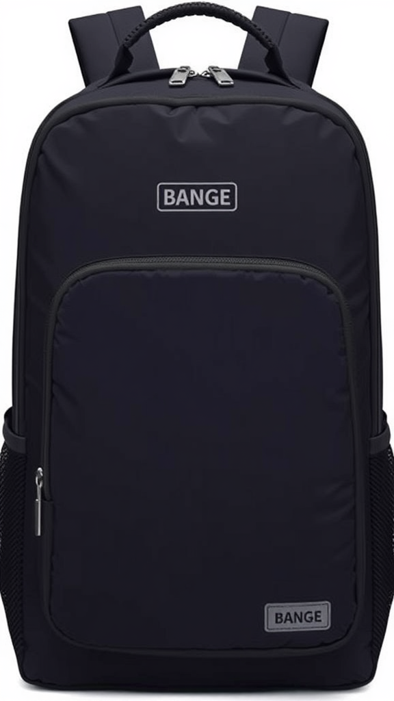 BANGE Waterproof Commute Backpack – 15.6″ Laptop Travel Bag, Scratch-Resistant Oxford
