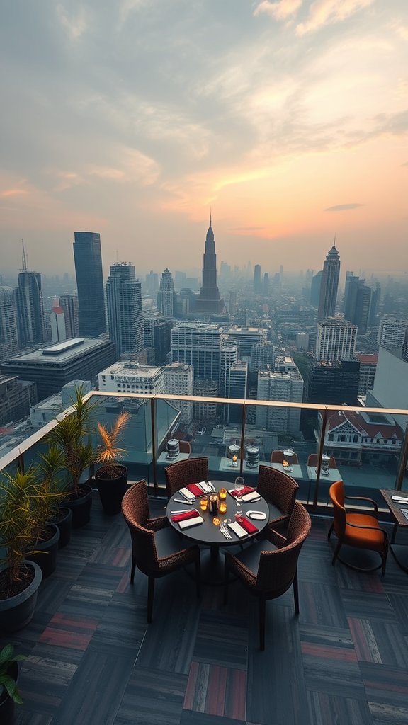 Best rooftop dining in Bangkok