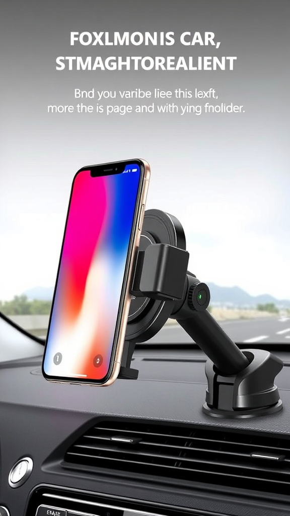 COHESIONNOW Magnetic Car Phone Holder – 360° Rotatable Dashboard & Gym Mount