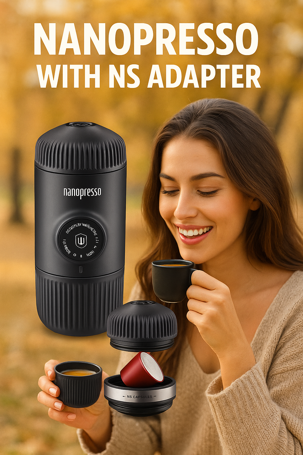 Wacaco Nanopresso: Hand-Pump Espresso Maker for On-the-Go Crema Shots