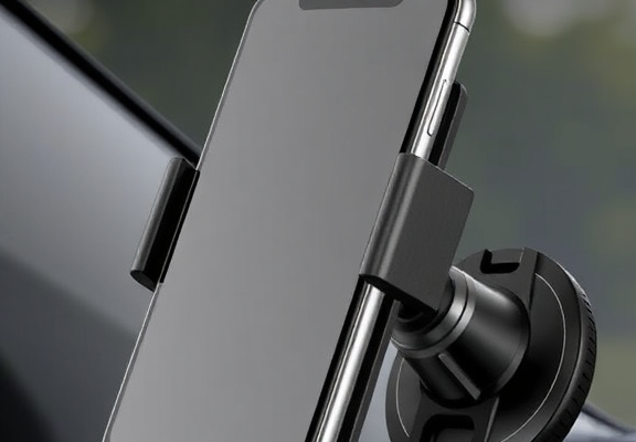 Electric Vacuum Magnetic Suction Phone Holder – Adjustable Foldable Car & Shower Mount