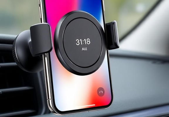 Fostex Vacuum Magnetic Phone Holder Magnet – 360° Rotatable Electric Mount for Car