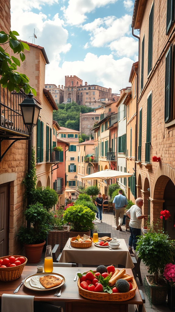 Gourmet travel itinerary for Italy