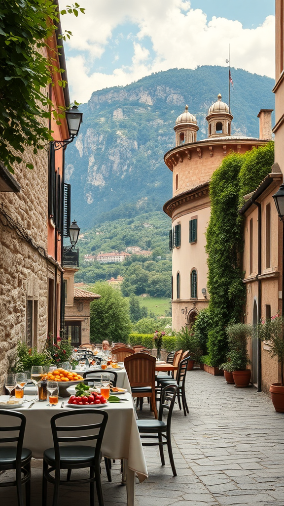 Gourmet travel itinerary for Italy