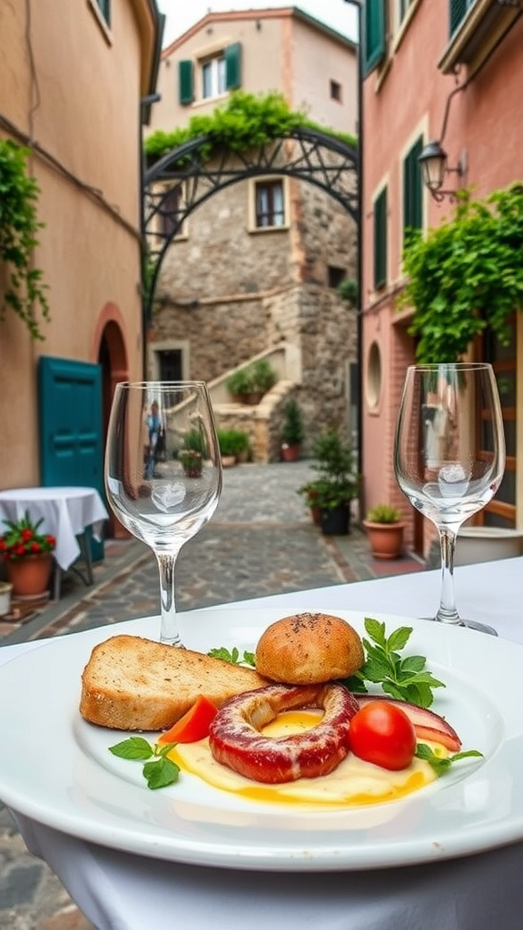 Gourmet travel itinerary for Italy