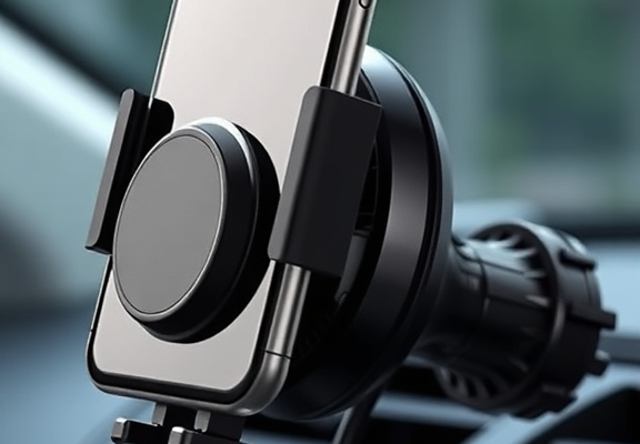 ILKCC 2025 MagSafe Vacuum Suction Magnetic Phone Holder – Foldable 360° Car Mount
