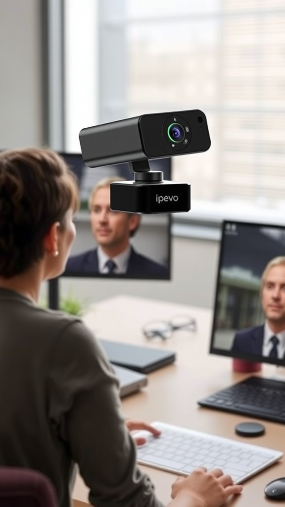 IPEVO V4K Ultra HD 8MP Document Camera – USB Plug & Play for Teaching & Conferences