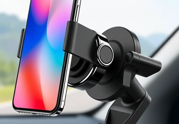 JingJinYY Vacuum Suction Magnetic Phone Holder – Foldable Retractable Car & Gym Mount