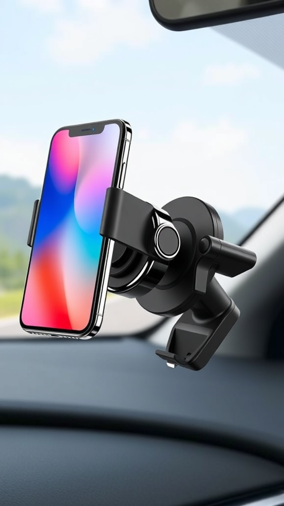 JingJinYY Vacuum Suction Magnetic Phone Holder – Foldable Retractable Car & Gym Mount