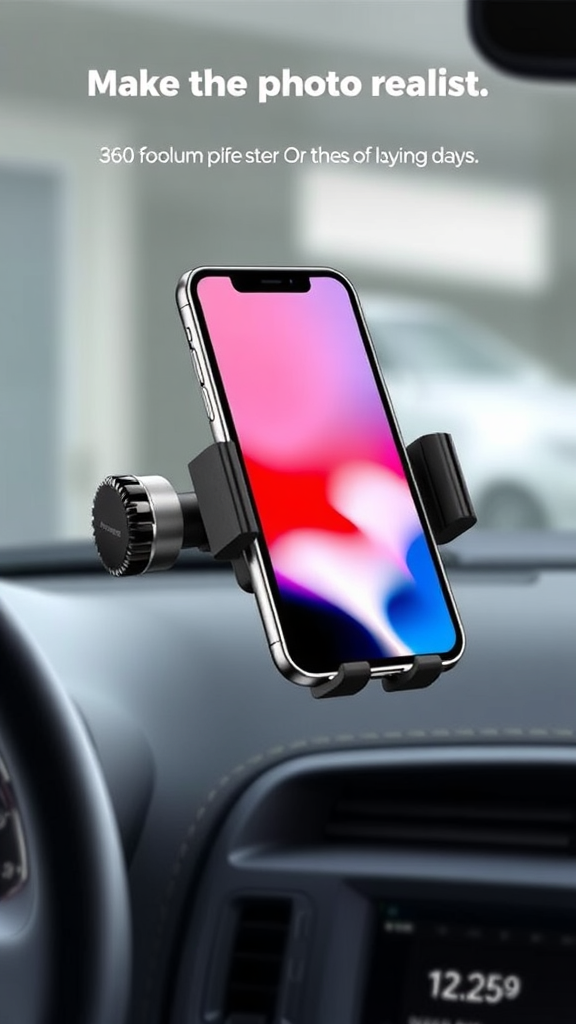 Jononser 360° Vacuum Magnetic Suction Phone Mount – Foldable Pocket-Size Car & Gym Holder