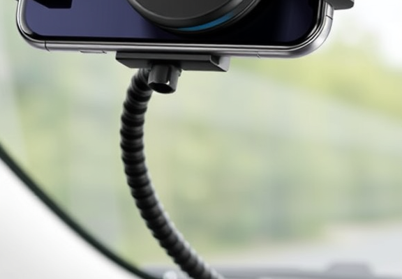 Scosche MAGWDMB MagicMount Flex Neck Suction Cup Car Phone Mount – 360° Magnetic Head