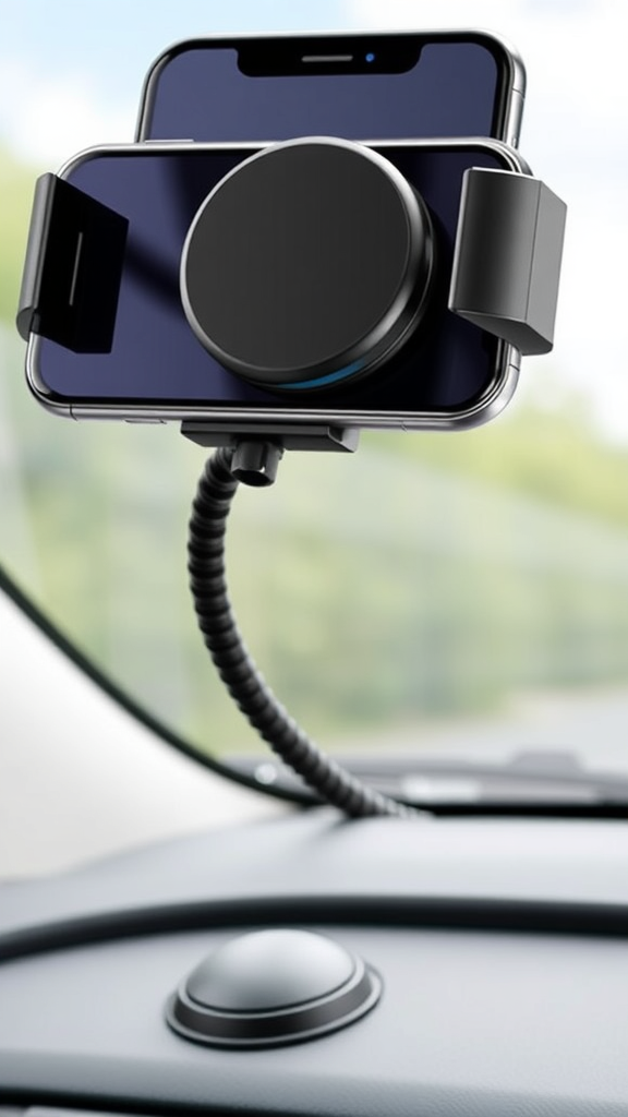 Scosche MAGWDMB MagicMount Flex Neck Suction Cup Car Phone Mount – 360° Magnetic Head