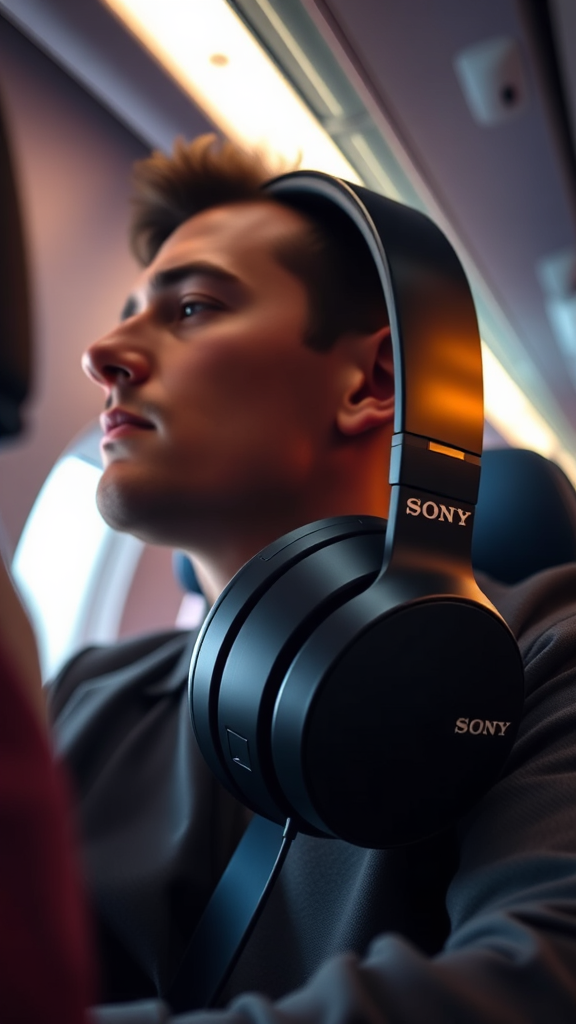 Sony WH-1000XM5 – Flight-Ready Noise Cancelling Headphones