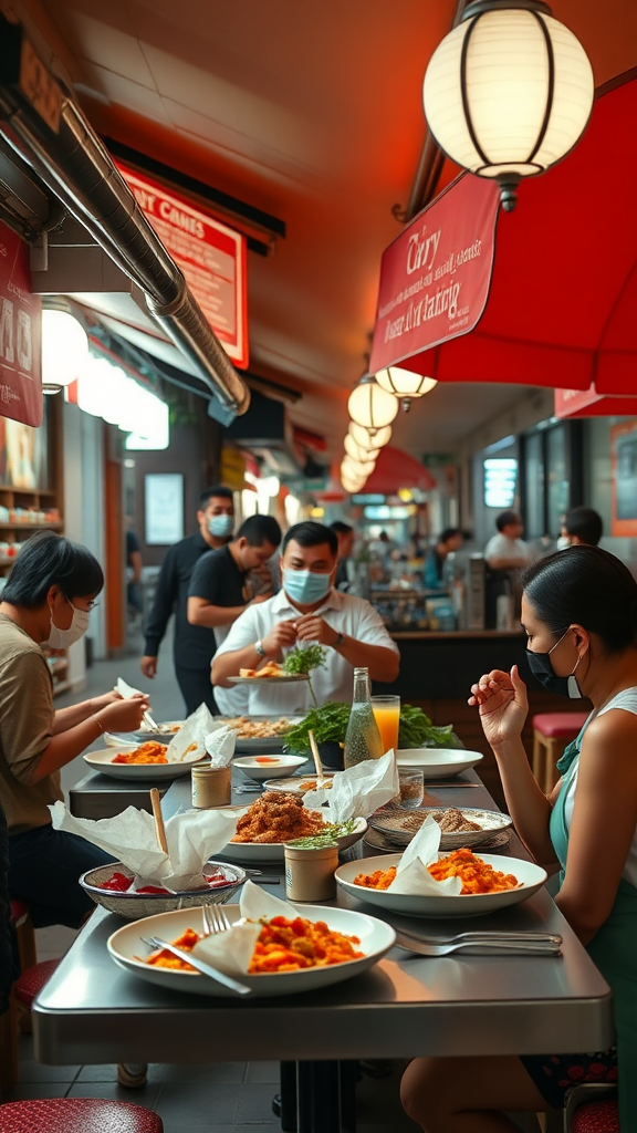 Street food vs. fine dining in Singapore