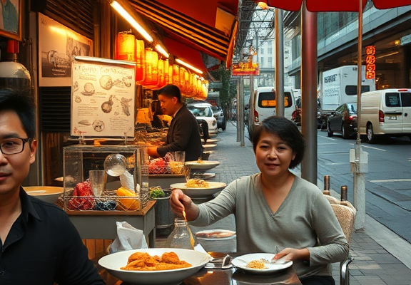 Street food vs. fine dining in Singapore
