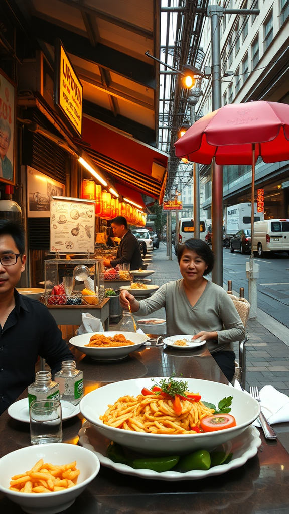 Street food vs. fine dining in Singapore