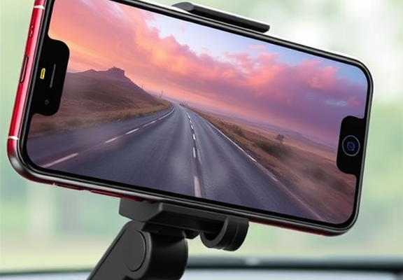Vacuum Suction Magnetic Phone Holder – Adjustable Foldable Mount for Car, Gym & Mirror