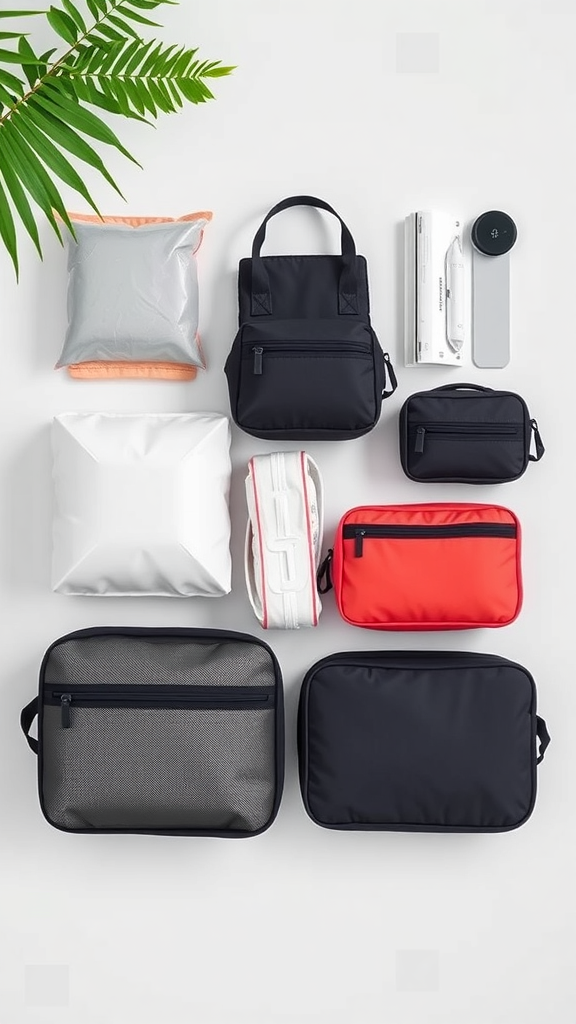 Veken 8 Set Packing Cubes for Travel Essentials – Lightweight Folded Travel Flatlay