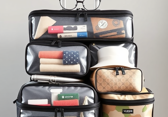 Veken 8 Set Packing Cubes for Travel Essentials – Styled with Carry-On Luggage