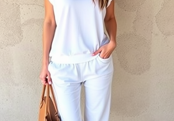 WIHOLL 2 Piece Sets for Women Casual Summer Travel Vacation Outfits Cap Sleeve Lounge Set