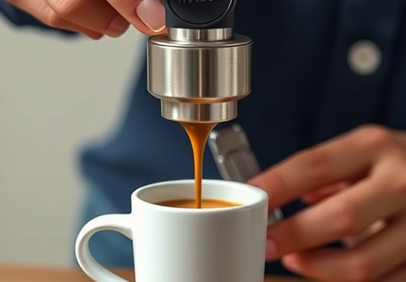 Wacaco Nanopresso: Handheld Travel Espresso Maker, Simple Manual Operation