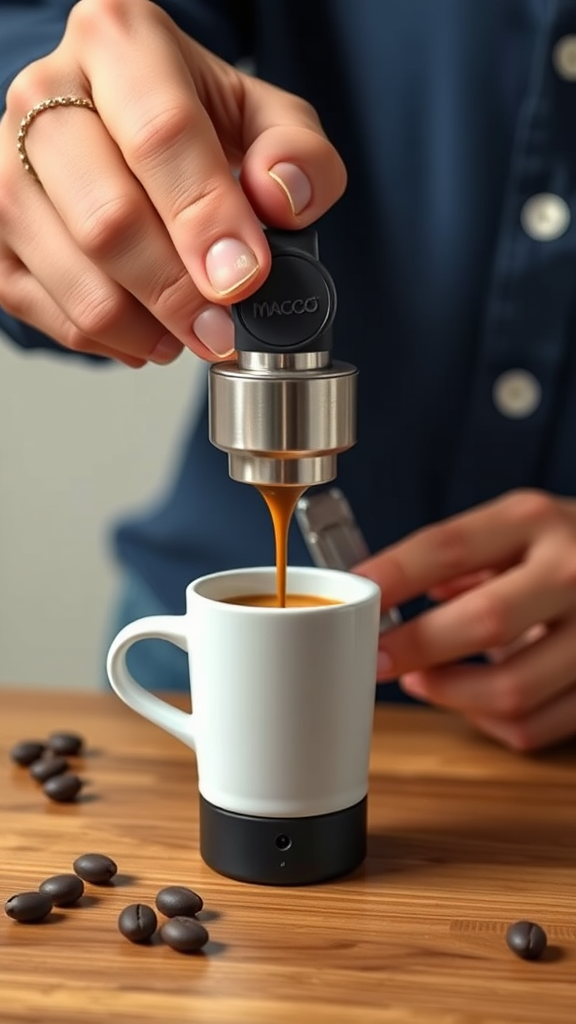 Wacaco Nanopresso: Handheld Travel Espresso Maker, Simple Manual Operation