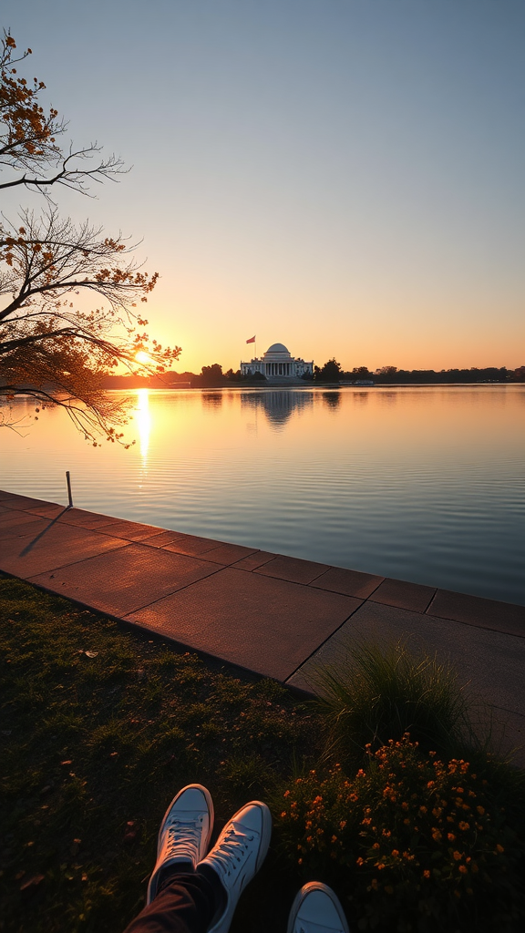 Washington mindful mornings: Savoring sunrise at the Tidal Basin without the crowds