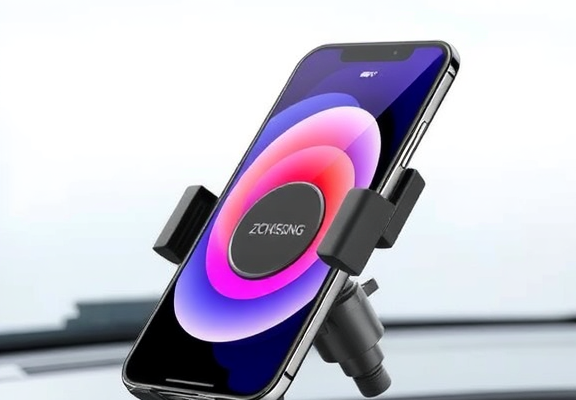 ZCCHESONG Three-Axis Electric Vacuum Suction Phone Holder – 360° Rotating Mount