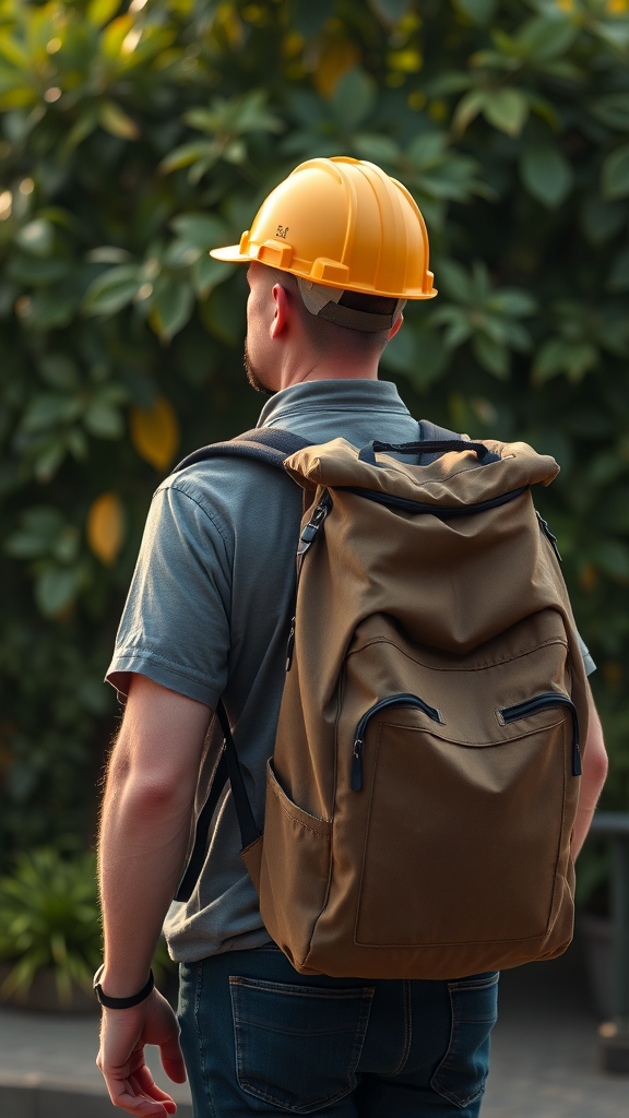 backpack for working man