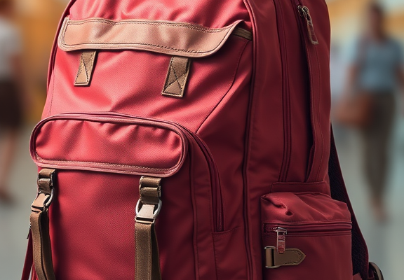 backpack with luggage
