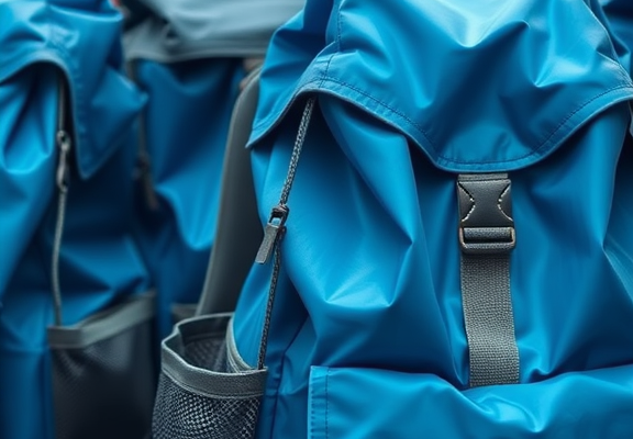 blue backpacks