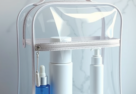 clear toiletry bag