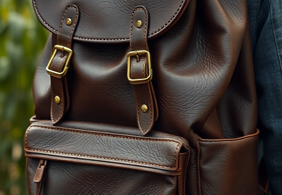 leather backpack