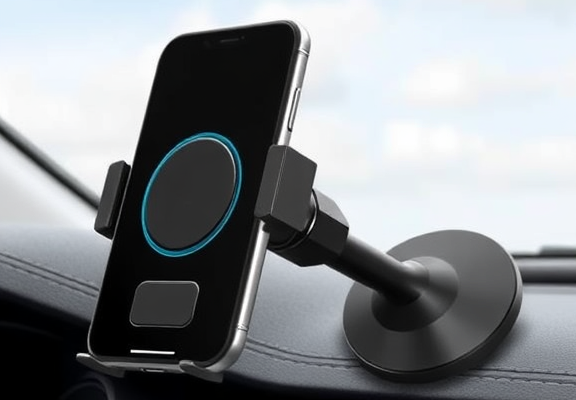 manchoose Upgraded 360° Vacuum Magnetic Car Phone Mount – Strong Suction Cup Holder