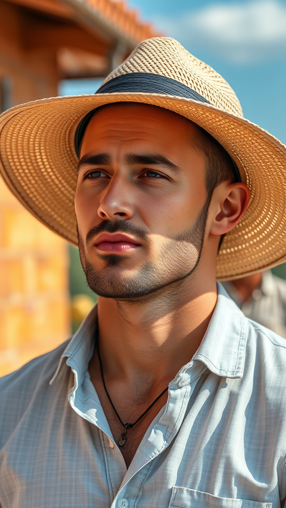men summer hat