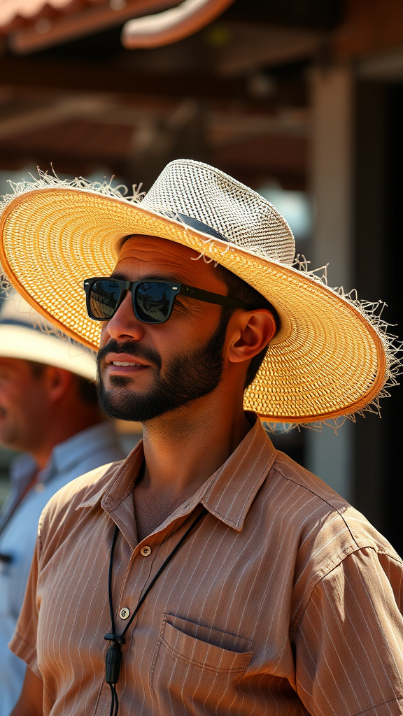 men sun hats