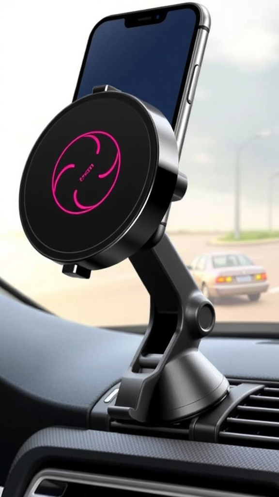 snanlen 360° Magnetic Phone Holder – Hands-Free Suction Car & Shower Mount for iPhone/Android